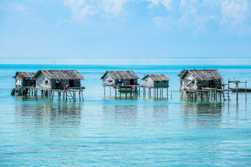 sea gipsy community house on an island
