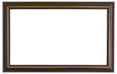 picture frame isolated on white with clipping path