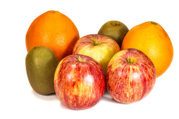 apple, kiwi, orange