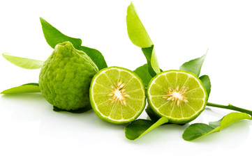 Kaffir lime fresh isolated.