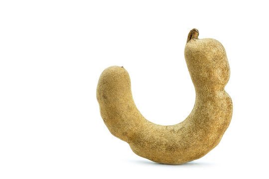 Close up tamarind on white background