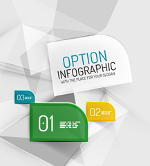 Vector fresh business abstract infographics template