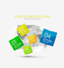 Vector fresh business abstract infographic