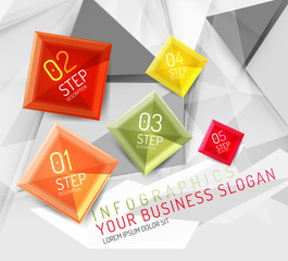 Vector fresh business abstract infographic