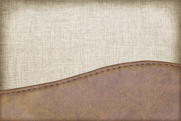 leather textured with fabric background