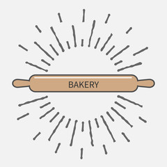 Wooden rolling pin plunger shinging effect Flat 