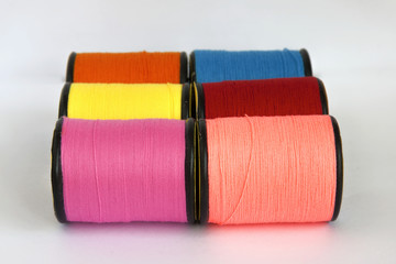 A group of thread in spool