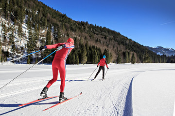 cross-country skiers