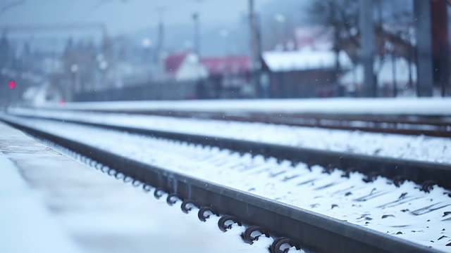 Winter railroad