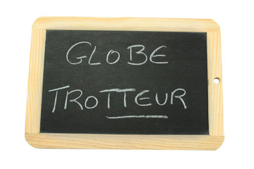 Obraz premium ardoise globe trotteur