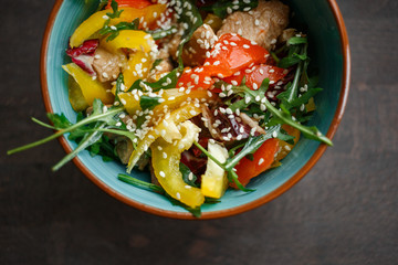 Plate with salad