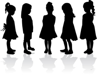 Children silhouettes