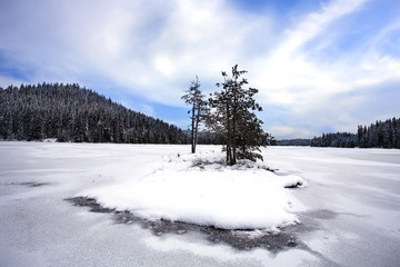 icy lake