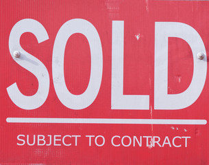 Sold Subject to Contract sign