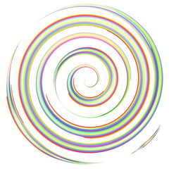 Fototapeta na wymiar colorful watercolor spiral