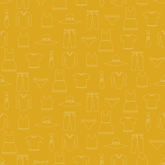 seamless background with garments for your design