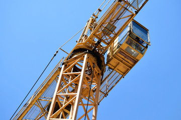 Tower crane from below