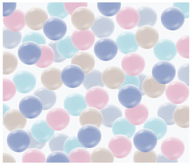 The colored balls background. Vector.