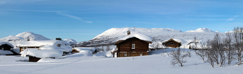 Hovden im Winter, Norwegisches Wintersportgebiet