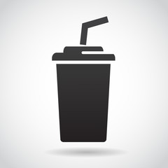 Take away coffee vector icon.