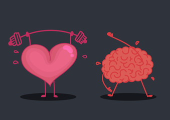Brain & heart characters
