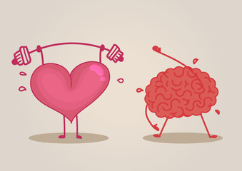 Brain & heart characters