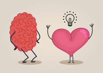 Brain & heart characters: Idea