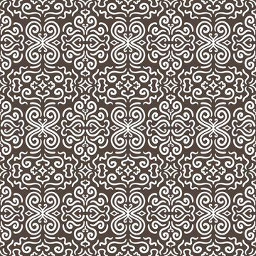 White fantasy contrast seamless pattern background