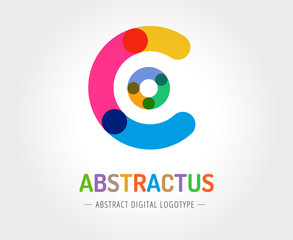Abstract vector logo template for branding and design