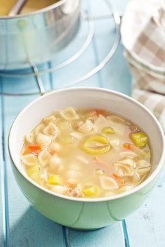 vegetable soup with pasta