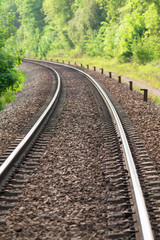 Fototapeta premium Rail pour train à vapeur