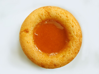 jam filled cookie, muffin, cupcake