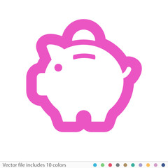 Sticker Icon - Vector file includes all colors