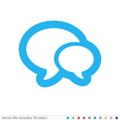 Sticker Icon - Vector file includes all colors