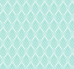 Abstract White Lace seamless pattern on blue