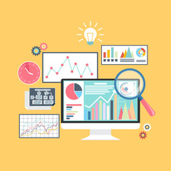 Stock exchange rates on monitors