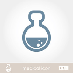 Flask medical icon