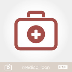 First aid kit icon