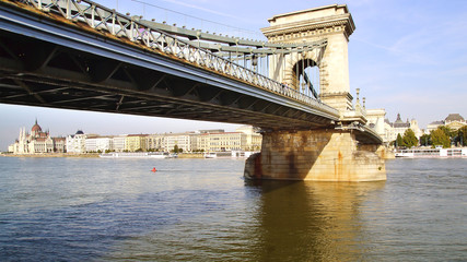 Chain Bridge in Budapest, Hungary