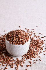 Brown unpolished rice