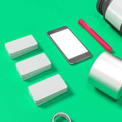 Mockup fitness elements. Bodybuilding.