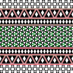 Tribal Seamless Pattern. Ethnic Vector Background.