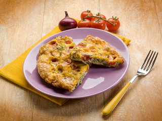 omelet with tomatoes