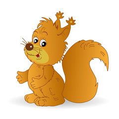 Векторный рисунок белки