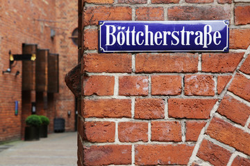 böttcherstraße in bremen - obrazy, fototapety, plakaty