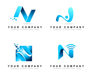 Letter N logo Design Concepts. Creative letter N Vector Logo