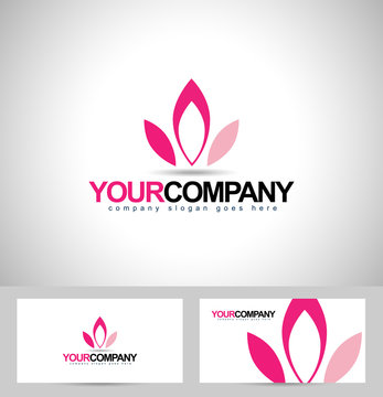 Lotus Logo Design. Flower logo concept. Creative flower petals