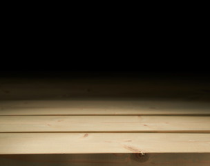 Wooden boards background composition