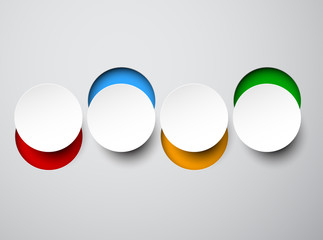 Paper white round notes.