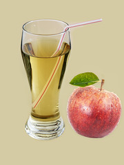 verre de jus de pomme